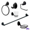 Accesorios Negro Para Baño Metalico No Plastico Accesorios Negro Para Baño Metálico, No Plástico