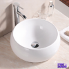 Lavamanos Blanco 30 Cm Tipo Lujo+ Llave Acero + Sifón