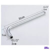 Ducha Cuadrada Cromada De 20 Cm En Acero, No Plástica 7 Ducha Cuadrada Cromada De 20 Cm En Acero, No Plástica
