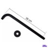Ducha Cuadrada Negra De 20 Cm Acero, Incluye Tubo, Premium 2 Ducha Cuadrada Negra De 20 Cm Acero, Incluye Tubo, Premium