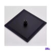Ducha Cuadrada Negra De 20 Cm Acero, Incluye Tubo, Premium 4 Ducha Negra + Doble Manija Mezcladora en Acero