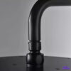 Ducha Cuadrada Negra De 20 Cm Acero, Incluye Tubo, Premium 6 Ducha Cuadrada Negra De 20 Cm Acero, Incluye Tubo, Premium
