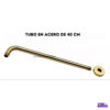 Ducha Dorada Acero 20 Cm Cuadrada + Tubo + Monomando 4 Ducha Dorada Acero 20 Cm Cuadrada + Tubo + Monomando