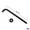 Ducha Redonda Negra De 20 Cm En Acero, Incluye Tubo 4 Ducha Redonda Negra De 20 Cm En Acero, Incluye Tubo.