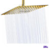 Kit Ducha Dorada 20 Cm Cuadrada + Tubo + Manijas En Acero 5 Kit Ducha Dorada 20 Cm Cuadrada + Tubo + Manijas En Acero