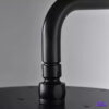 Kit Ducha Negra Con Manija Agua Fría Tipo Cruz En Acero 7 Kit Ducha Negra Acero Doble Manija Mezcladora Cuadrada