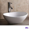 Lavamanos Blanco Ovalado Moderno 41x33x14 Antihongos 1 Lavamanos Blanco Ovalado Moderno 41x33x14 Anti hongos