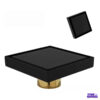 Sifon De Piso Invisible Negro 10 Cm En Acero Antiolor Sifón De Piso Invisible Negro 10 Cm En Acero Anti olor