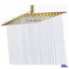 Ducha Dorada Cuadrada 20 Cm Con Tubo En Acero De Lujo 1 Ducha Dorada Cuadrada 20 Cm Con Tubo En Acero De Lujo