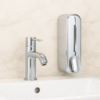 16 Dispensador Jabon Liquido Cromado Plateado Capacidad 350ml