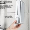 19 Dispensador Jabon Liquido Cromado Plateado Capacidad 350ml