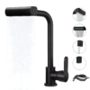 84 Llave Grifo Negro 4 Chorros Monocontrol Lavaplatos